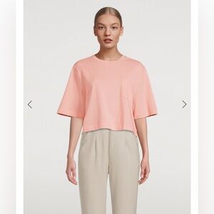 Varley Bexley mesh Boxy Cotton Tee size medium